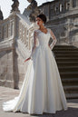 New Simple Trailing Slim Fit Slim Long Sleeve Wedding Dress