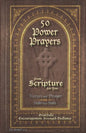 50 POWER PRAYERS from SCRIPTURE for YOU - Verses and Prayer Side-By-Side: Gratitude Encouragement Strength Guidance (Classic Cover with Cross) - Paperback