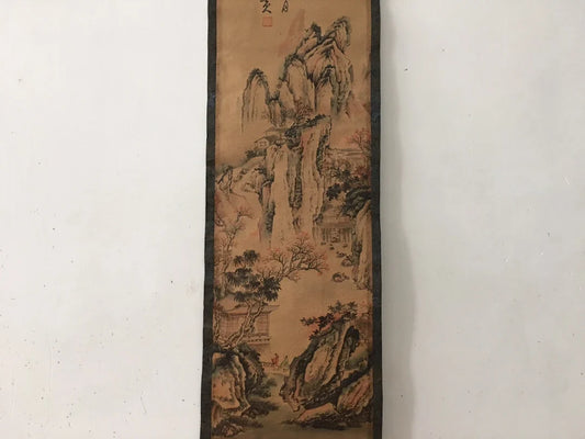 Chinese rice paper living room scroll painting four screens wall decoration hanging landscape painting