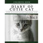 Diary of Cutie Cat, Animal Coloring Book for Kitten Cat Lovers: Creativity and Mindfulness Sketch Greyscale Coloring Book for Adults and Grown ups - Paperback
