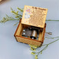 Antique Carved Wooden Hand Crank Spirited Away Music Box Christmas Gift Birthday Gift Party Decoration