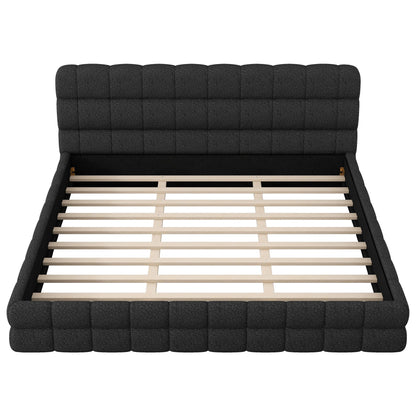 Upholstered Platform Bed With Headboard