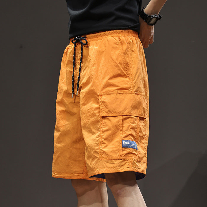 Mens Fashionable Sports Ice-Silk Utility Shorts