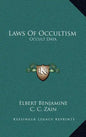 Laws of Occultism: Occult Data - Hardcover