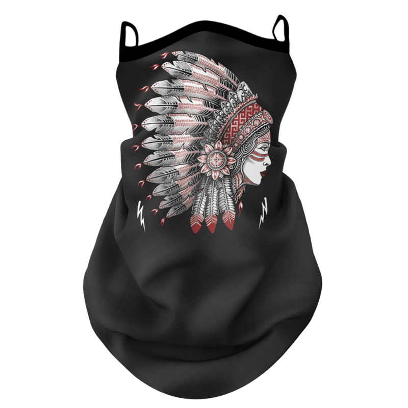 Motorcycle Riding Sun-protection Face Mask Ear-loop Headscarf