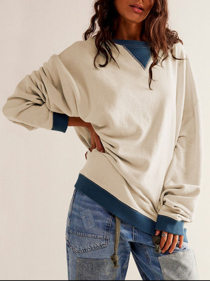 Women's Contrast Trim Sweatshirt