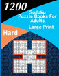 1200 sudoku puzzle book for adults large print hard: big soduko book's puzzles for adult and teen with 1200 collection sodoku hard - Paperback
