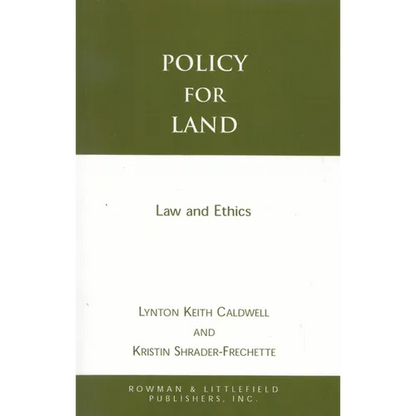 Policy for Land: Law and Ethics - Paperback