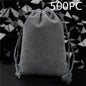 Flannel Drawstring Jewelry Solid Drawstring Pocket