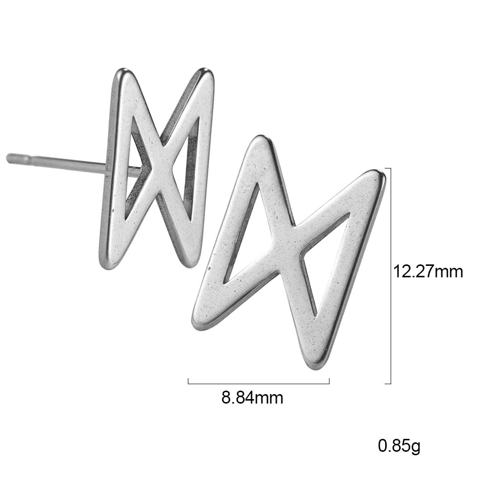 Nordic Rune Letter Earrings Made Of Stainless Steel