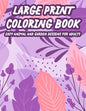 Large Print Coloring Book Easy Animal And Garden Designs For Adults: Simple Illustrations, Designs, And Patterns Of Spring For Elderly Adults To Color - Paperback
