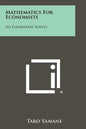 Mathematics For Economists: An Elementary Survey - Paperback