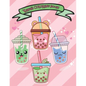 Kawaii coloring book: Super Cute Bubble Tea Coloring Book For Kids - Paperback