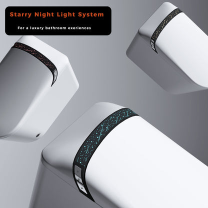 Elongated Smart Toilet with Bidet Built In, Tankless, Auto Open/Close, White