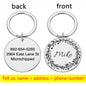 Round Metal Pet Brand Titanium Steel Brand
