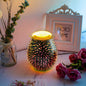 3D Fireworks Glass Wax Warmer Electric Wax Burner Night Lamp