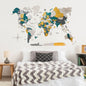 3D Wooden World Map Country