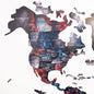 3D Wooden World Map Alcor