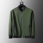 BLACK  Plus Size Loose Clothes Men's Stand-up Collar Jacket