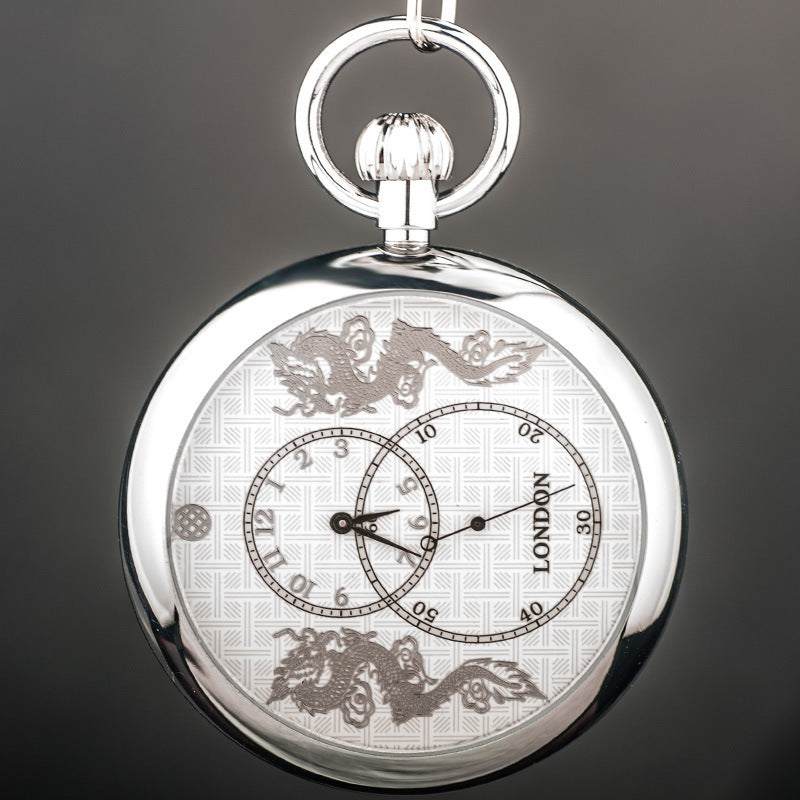 Automatic Movement Three-hand Mechanical Pocket Watch
