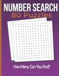 Number Search: Search and Find Number Puzzle Activity Book for Adults - Paperback
