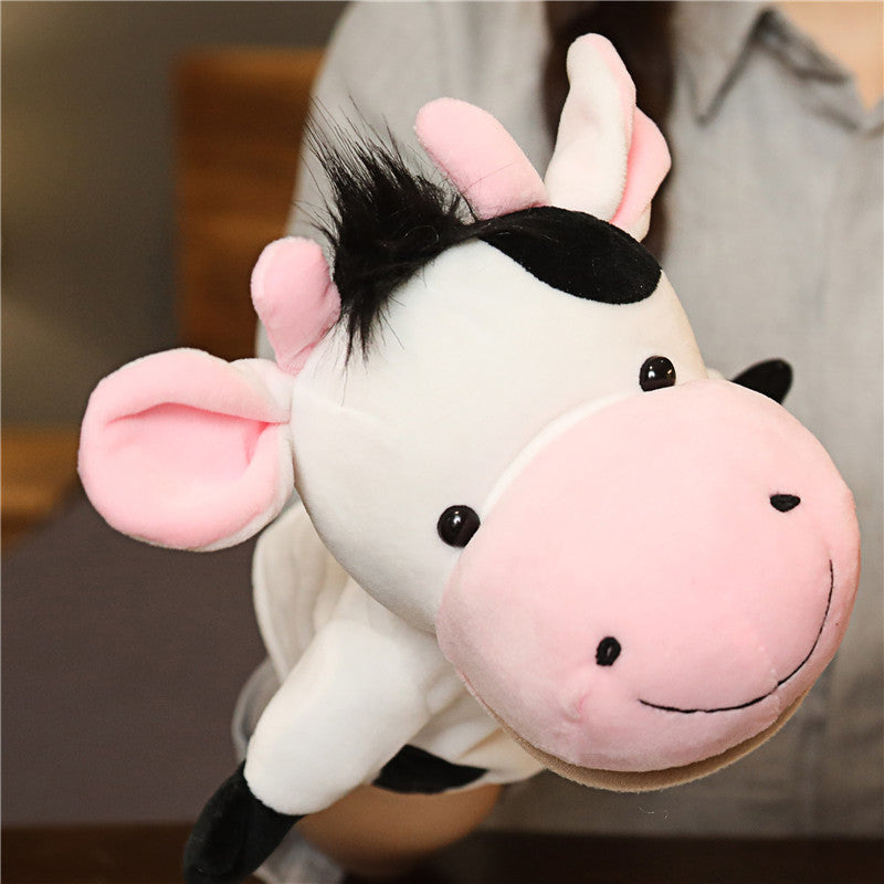 Hand puppet animal plush cartoon early childhood dolls, toys, children's kindergarten story telling, hand puppet creative wholesale