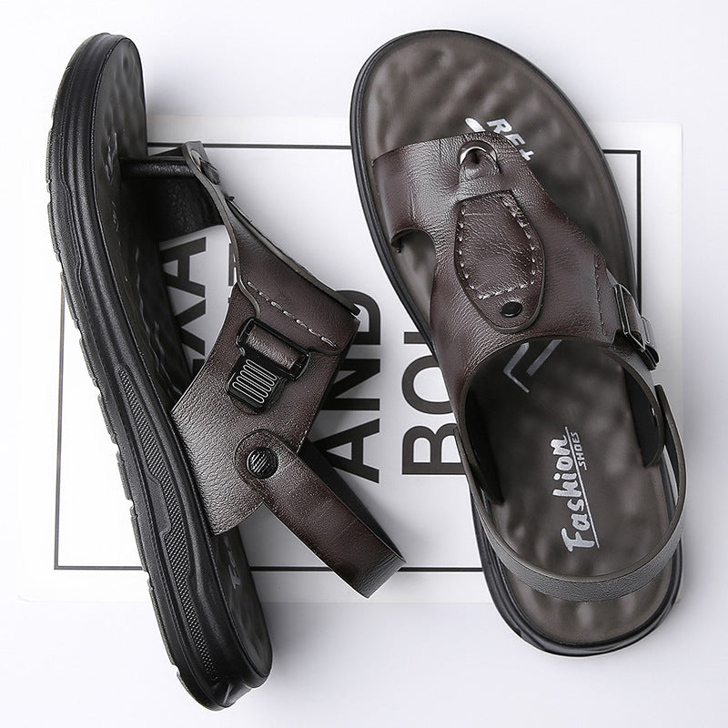 Flap-style Casual Slip-on Sandals For Wearing Outside