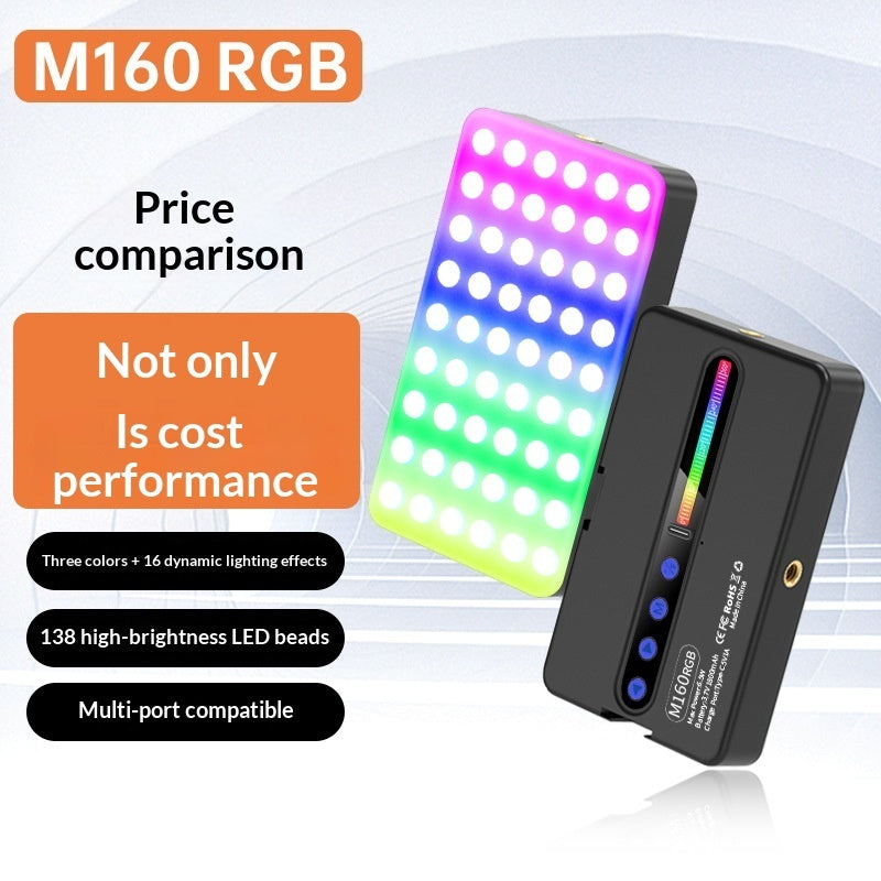 Portable Square LED Fill Light For Outdoor Shooting With Your Phone