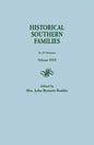 Historical Southern Families. in 23 Volumes. Volume XXII - Paperback