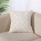 Pure Color Velvet Plaid Pillowcase Home Sofa Bedside Pillow Short Plush Cushion