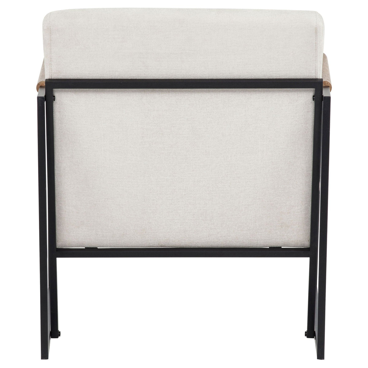 Monsen Fabric Upholstered Metal Frame Accent Chair Ivory