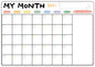 Weekly And Monthly Schedule Refrigerator Pasted With Magnetic Soft White Board