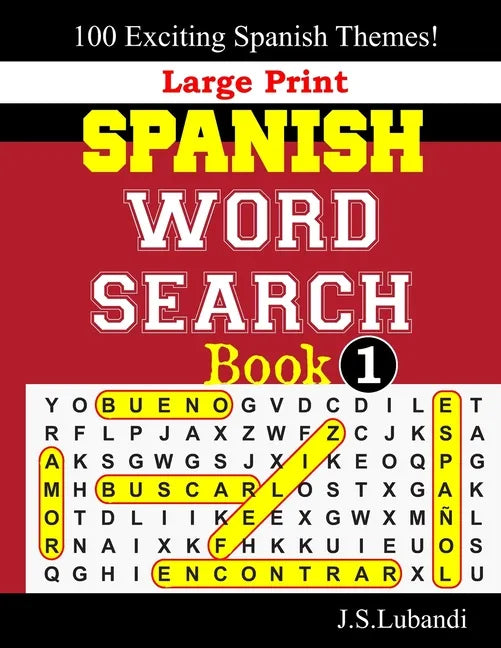 Large Print SPANISH WORD SEARCH Book;1 - Paperback