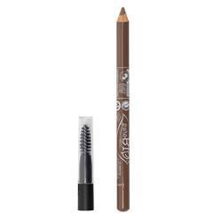 PuroBio Eyebrow Pencil: Dark Dove Gray - Define, Shape & Fill for Natural, Fuller Brows (Paraben-Free)