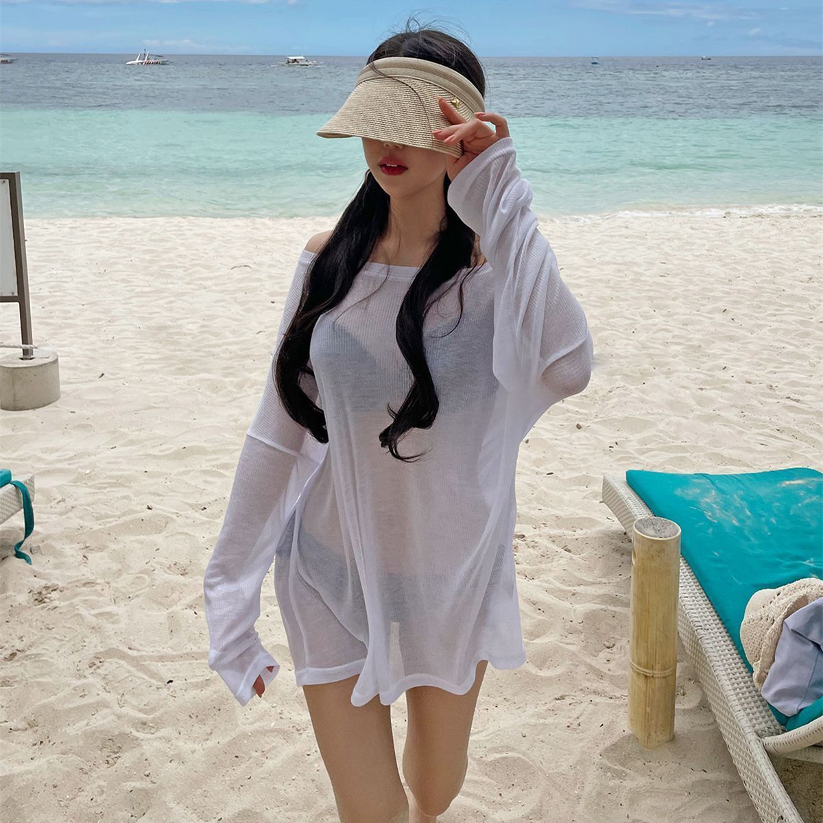 Womens Swimwear Beach Vacation Cover-Up