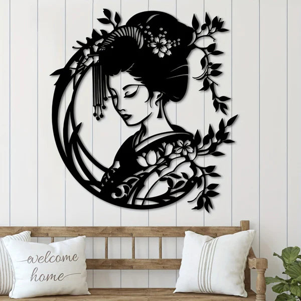 CIFbuy Vintage Japanese Zen Garden Iron Wall Art