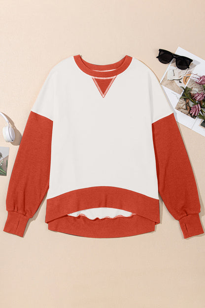 Women's Contrast Crewneck Sweatshirt