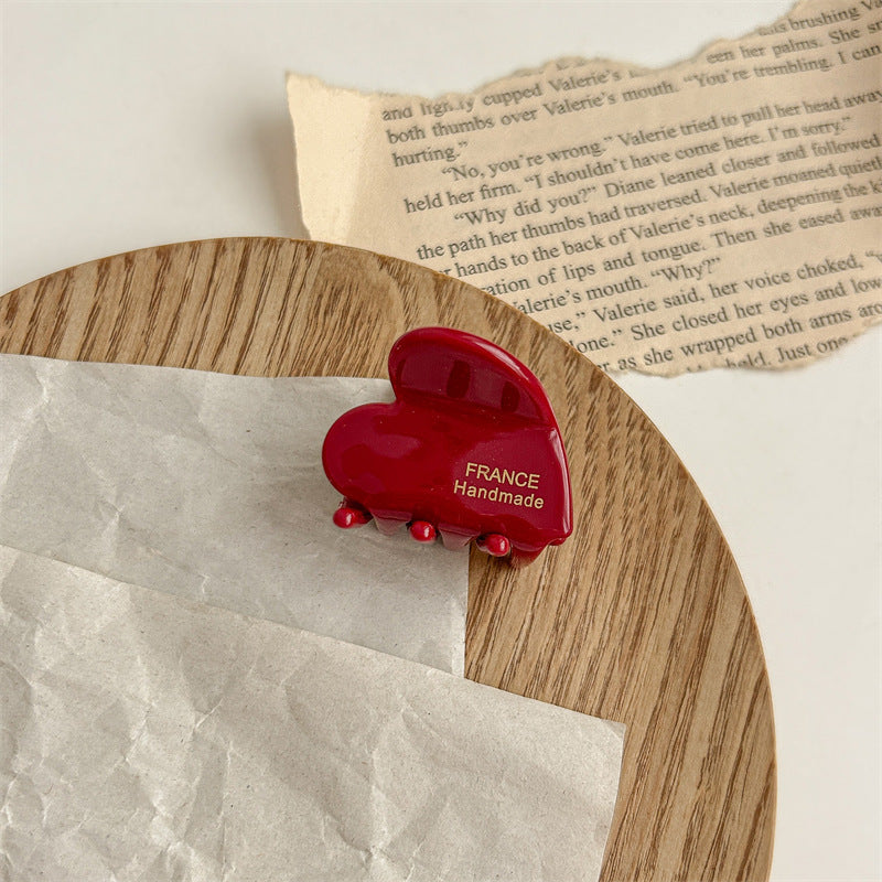 Love Small Jaw Back Hairpin Shark Clip