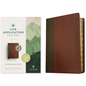 NLT Life Application Study Bible, Third Edition, Personal Size (Leatherlike, Brown/Mahogany, Indexed, Red Letter) - Imitation Leather
