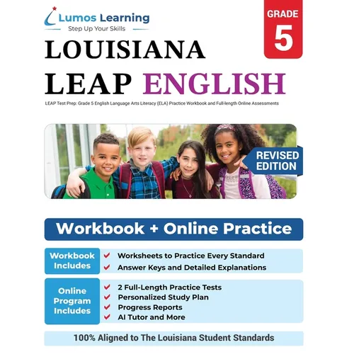 LEAP Test Prep: Grade 5 English Language Arts Literacy (ELA) Practice Workbook and Full-length Online Assessments: LEAP Study Guide - Paperback