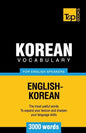 Korean vocabulary for English speakers - 3000 words - Paperback