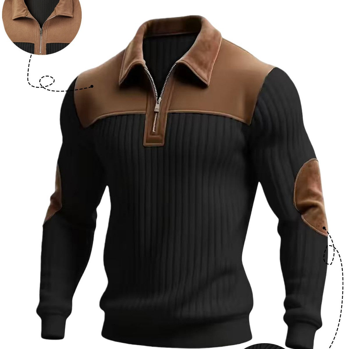 Casual Commute Sports AutumnWinter Zip-Up Sweatshirt