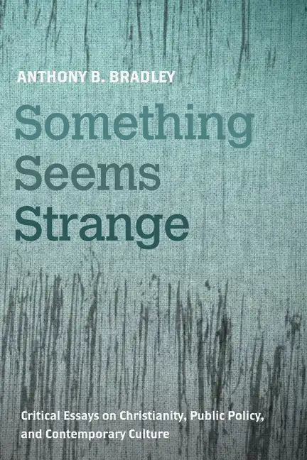 Something Seems Strange: Critical Essays on Christianity, Public Policy, and Contemporary Culture - Paperback