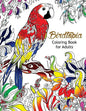 Bird Topia Coloring Book For Adults: Stress Relief Coloring Book For Grown-ups Paisly, Henna and Mandala Parrot, Budgerigar, Lovebird, Owl, Pigeons, H - Paperback