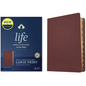 KJV Life Application Study Bible, Third Edition, Large Print (Genuine Leather, Burgundy, Indexed, Red Letter) - Leather
