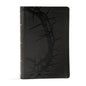 KJV Large Print Personal Size Reference Bible, Charcoal Leathertouch - Imitation Leather