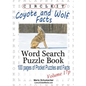 Circle It, Coyote and Wolf Facts, Pocket Size, Word Search, Puzzle Book - Paperback