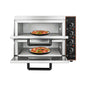 Heavy-Duty 3KW Electric Commercial Stainless Steel Double Deck Pizza Oven (SAK81427)