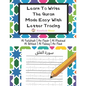Learn To Write The Quran Made Easy With Letter Tracing: Include 6 Basic Easy Quranic Surahs: Great Practice Workbook For Young Little Muslim Kids, Adu - Paperback