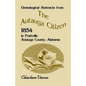 Genealogical Abstracts From The Autauga Citizen, 1854, In Prattville, Autauga County, Alabama - Paperback